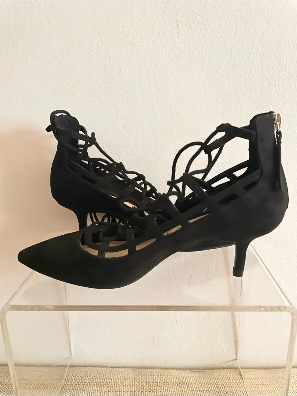 Zara Basic Collection black suede shoes